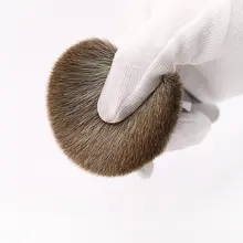 雪狐毛パウダーブラシ【ウッドハンドル・化粧ブラシ】