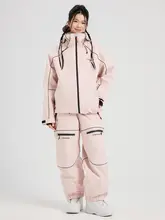 防風防水の滑雪服【男女兼用・プロフェッショナル・ゆったりシルエット】（セットアップ対応）