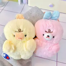 表情豊かな動物ぬいぐるみマスコット【眉をひそめたウサギ・クマ・アヒル】