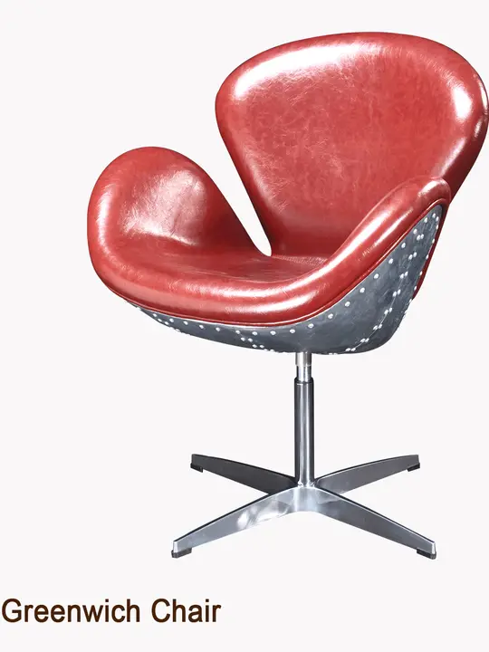 Greenwich Chair 【アルミ素材・回転式・インダストリアルデザイン・スワンチェア】