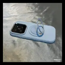 スマートフォン対応 360°回転スタンド【防衝撃シリコンケース・マグネット式】