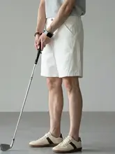 極上の柔らかさのコットン製ホワイトショートパンツ【フィット・ゆったりシルエット・カジュアル】（セットアップ対応）