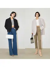 三醋酸製の風通しの良いオーバーサイズジャケット【ファッション性・スタイリッシュなシルエット】