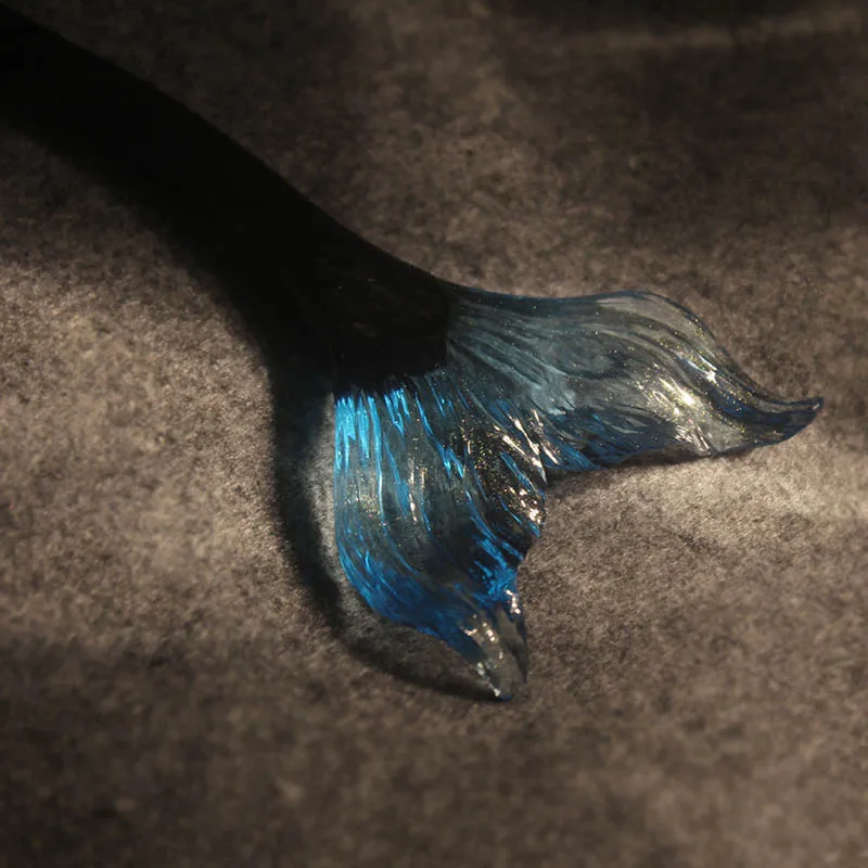 魚尾デザインの手作りヘアピン：紫光檀木製古風スタイルの使い方と特性