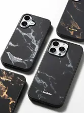 Sanlinba 金銀サフィアノレザー製マグネット式スマホケース【iPhone対応・高級感・軽量・耐衝撃】