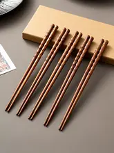 onlycook 鉄木製箸【高級感のある滑り止め・家庭用・1人分セット】