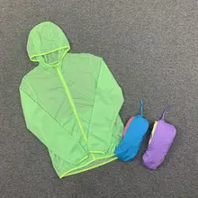 軽量フード付きスポーツコート【夏用・紫外線対策・無地デザイン・女性用】