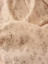 カートゥーンデザイン コーデュロイ生地【小犬用・手作りベスト・赤ちゃん用クッション・シャツ用】