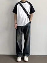 涼感防晒速乾ラグラン袖Tシャツ【ゆったりシルエット・カジュアル・丸首・ショートスリーブ】