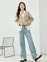 エレガントな通勤カーディガン【Vネック・ゆったりシルエット・小西服】