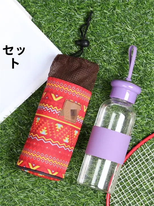 牛津布製 カップ保温カバー【結束コード・円形・底直径8cm・防熱保護】