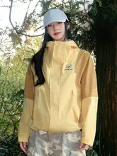 Camel マウンテンパーカー ユニセックス パンダ柄 アイスブルー 防水 防風 アウトドア 登山 秋