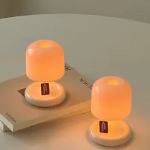 レトロなきのこ型LED卓上ライト【クリエイティブデザイン・リビング装飾用】