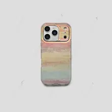 スマホケース iPhone15 iPhone16 Pro 対応 ハードケース 二重IMD 光沢 キラキラ カートゥーン インスタ映え ストラップホール付き