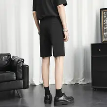 夏用 メンズ バミューダパンツ【ストレートデザイン・無地・フィット・薄手】