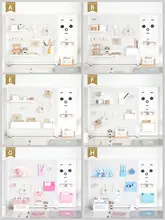 磁吸式立体デスクオーガナイザー【穴あけ不要・デスク収納用・おしゃれなデザイン】