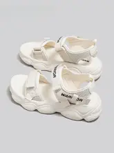 厚底ローマスタイルのマジックテープサンダル【夏用・女性用・外出向け】（セットアップ対応）