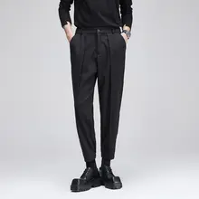 エレガントなデザインのカジュアルパンツ【ウエストゴム・ tapered fit・長めの丈】