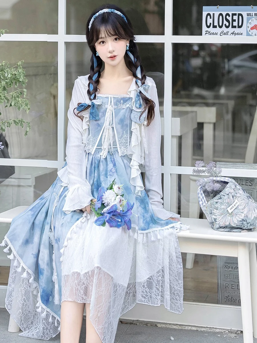 ロリータファッションで心を癒すには？雪霜模様の漢服スタイルドレスがおすすめな理由