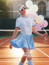 速乾タイプのフィットネススカート【バドミントン・ランニング・テニス用】（セットアップ対応）