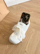 レースデザインの夏用バレエ風スニーカー【透湿・くるぶし丈】