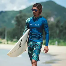 メンズ防晒速乾長袖スイムウェア【浮潜・温泉・カップル用・ロングパンツ】