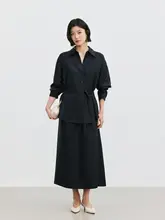 上品なシルクツイルセットアップ【フィット・別々のコーディネートも可能】（セットアップ対応）
