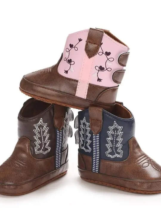 冬の新しいベビーシューズ ブーツ ヴィンテージレザーブーツ