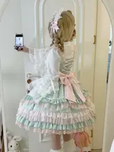 ロリータ ジャンパースカート レディース オリジナル ドール風 スイート ノースリーブ ガーリー