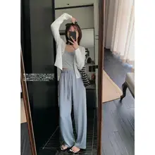高品質マットサテン生地の涼感パンツ【軽量・滑らかな手触り】