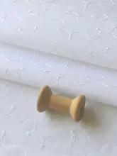 漂白色レース刺繍コットン生地【ブラウス・ドレス・ロリータ風】