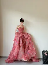 エレガントなビスチェデザインのドレス【結婚式・パーティー・甘美な印象】