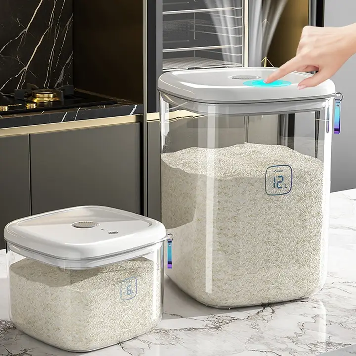 真空密封米保存容器【防虫・防潮・家庭用】