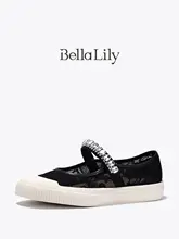 BellaLily春の新作レースメリージェーンシューズ