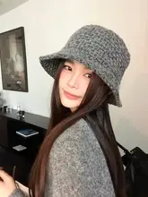 高級感ある韓国風ワッフルハット【顔が小さく見える・万能デザイン・女性用】