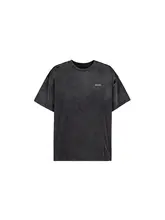 Tシャツ メンズ ダメージ加工 ヴィンテージ加工 カットオフ グランジ ダストブラック「UNDERWATER S1 K.I.A.」