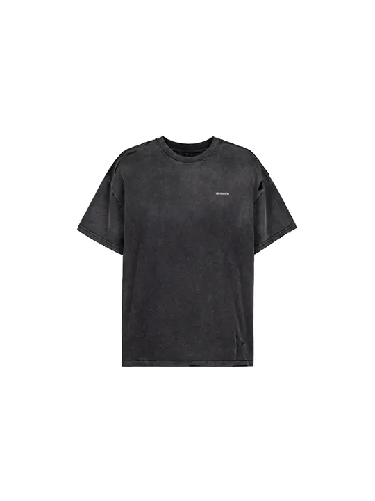 Tシャツ メンズ ダメージ加工 ヴィンテージ加工 カットオフ グランジ ダストブラック「UNDERWATER S1 K.I.A.」