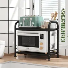 キッチン収納ラック【多層・食器収納・電子レンジ用・鍋置き・オーブン・調味料用】