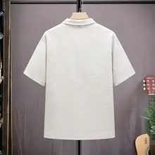 夏用のゆったり半袖シャツ【メンズ・通気性・カジュアルデザイン】