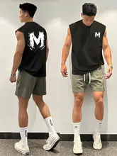 アメリカのハイストリートトレンディなプリントチョッキ タンクトップ