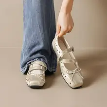 通気性のあるフラットバレエシューズ【マリジェンデザイン・女性用・浅口・ベーシックスタイル】