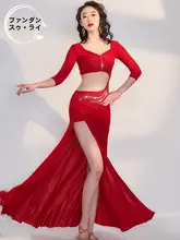 秋冬用ダンス衣装【ラメ加工・ベリーダンス用・オールインワン】（セットアップ対応）