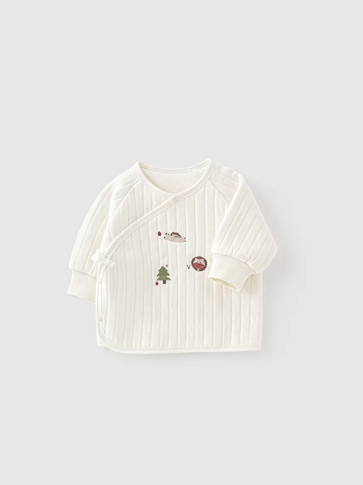 新生児用 上質なコットン 和服【長袖・保温・秋冬用】