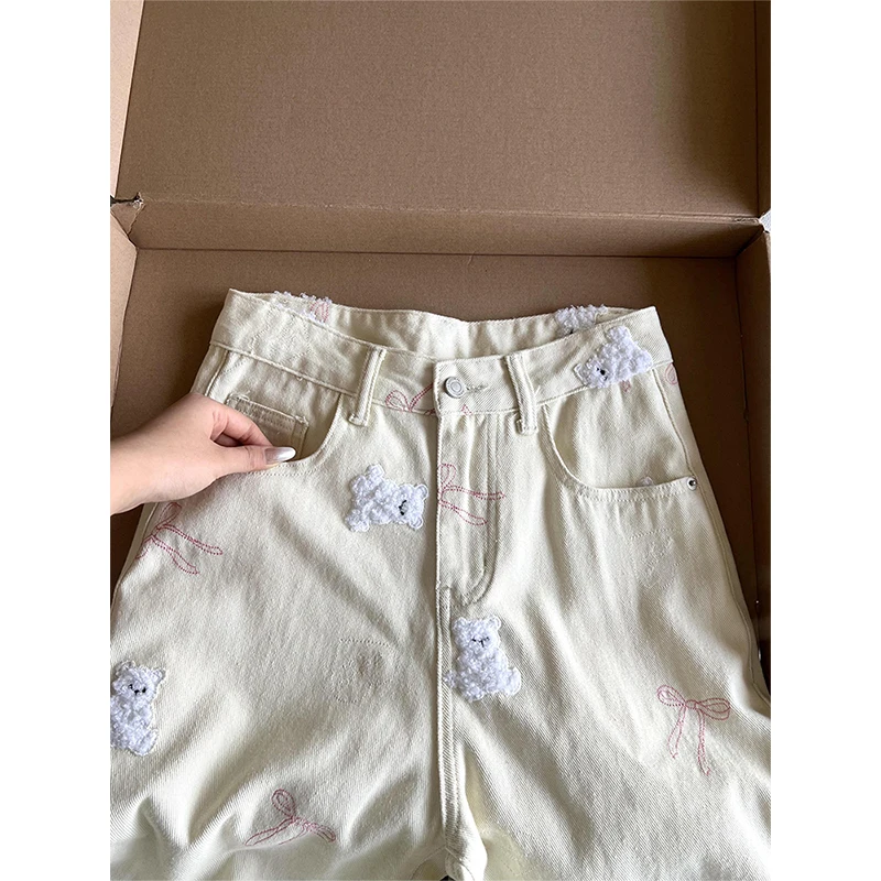 子供ズボン おしゃれ 女の子 10歳用はどう選ぶ？デザイン感のある小熊刺繍入りデニムパンツがおすすめの理由