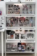 多層式の大容量展示キャビネット【防塵仕様・鉄製・床置き型】