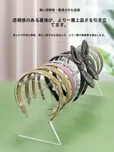 頭巾やヘアバンドのディスプレイに最適！アクリル製クリスタル仕上げのヘ  アアクセサリースタンド【アップグレード版】