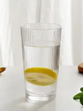 ガラスの水杯 家庭用 女性向け シンプル insスタイル ジュース 朝食 ミルク コーヒー