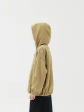 ジャケット キッズ ボーイズ ガールズ カーキ Wファスナー オリジナル 春物 アウター「Pawpaw Liu」