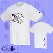 高級感あふれる夏用Tシャツ【短袖・速乾・バドミントン対応・カートゥーンデザイン】（セットアップ対応）