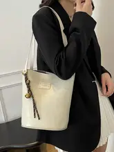 大容量バケットバッグ【DIY手作り・編み込みデザイン・ショルダーバッグ】